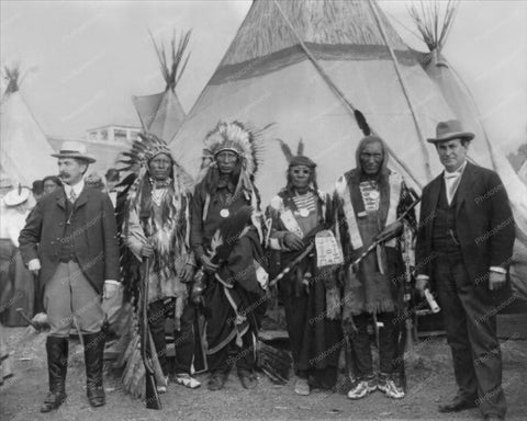 Native American Indian Tribe Vintage 8x10 Reprint Of Old Photo - Photoseeum