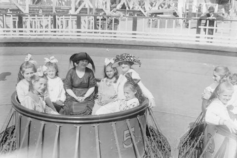 MacBeth Amusement Park Scene 1920s 4x6 Reprint Of Old Photo - Photoseeum