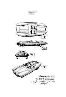 USA Patent Alfa Romeo Sport C52 1950's Drawings - Photoseeum