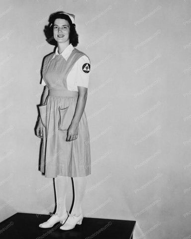 Military Defense Lady Volunteer Vintage 8x10 Reprint Of Old Photo - Photoseeum
