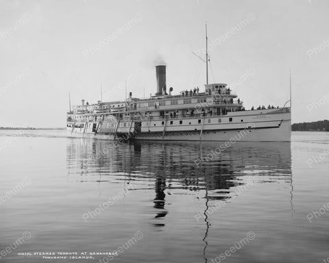 Steamer Toronto At Thousand Islands 1901 Vintage 8x10 Reprint Of Old Photo - Photoseeum