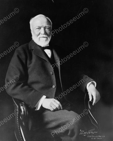 Andrew Carnegie 1913 Vintage 8x10 Reprint Of Old Photo - Photoseeum
