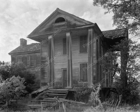 Abandoned Mansion 1940's Vintage 8x10 Reprint Of Old Photo - Photoseeum