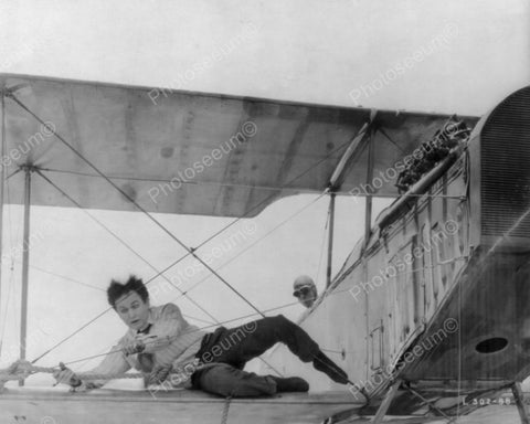 Houdini Laying On Airplane Wing 1900s 8x10 Reprint Of Old Photo - Photoseeum