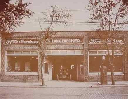 Ford & Fordson Dealer E.S. Longenecker Vintage Sepia Card Stock Photo 1930s - Photoseeum