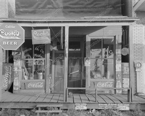 Penny Scale Soda Sign General Store 1938 Vintage 8x10 Reprint Of Old Photo - Photoseeum