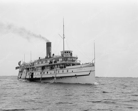 Steamer Toronto Setting Off 1901 Vintage 8x10 Reprint Of Old Photo - Photoseeum